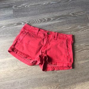 AE Khaki Short Short - Red 4